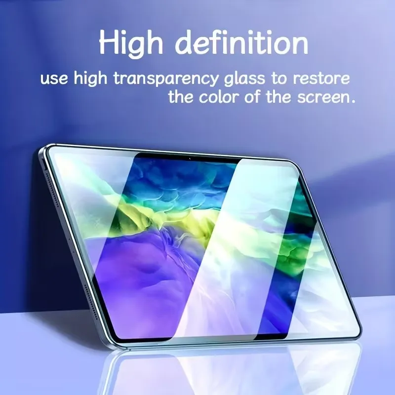 2Pcs Tempered Glass Screen Protector For iPad A16 Pro 11 12.9 13 M5 M4 10th Gen Air M3 7th 8th 9th 10.2 Mini 6 7 Film