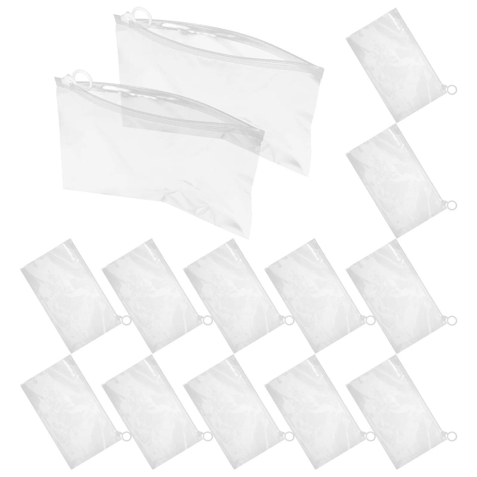 20 قطعة أكياس قلم رصاص تصميم سحاب سعة كبيرة منظم قرطاسية محمول خفيفة الوزن أكياس تخزين القلم المضادة للخدش قلم رصاص #3