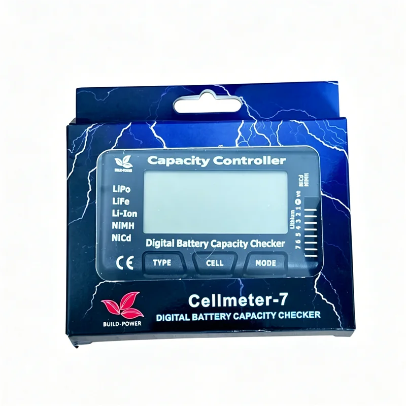 CellMeter7 Digital Battery Capacity Checker, for LiPo/LiFe/Li-ion/NiMH/NiCd
