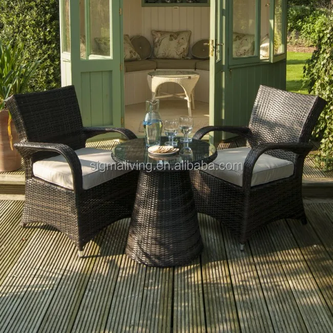 Heißer Verkauf Gartenmöbel Rattan Garten Terrasse Couch tisch und Stuhl Set