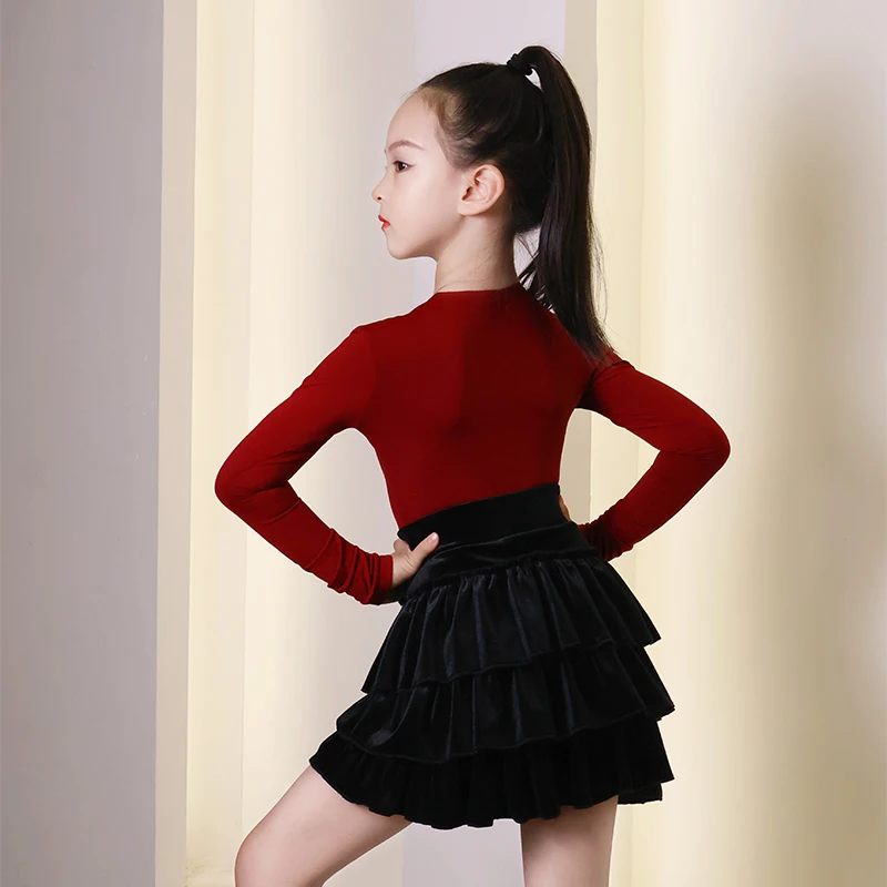 

women Line dance skirt Latin dance clothing high quality costumes dance wear Performance clothing stage costume women