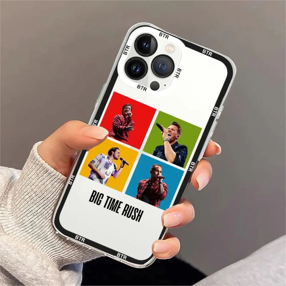 Big Time Rush Phone Case For iPhone 11 12 Mini 13 14 15 Pro Max Transparent Shell