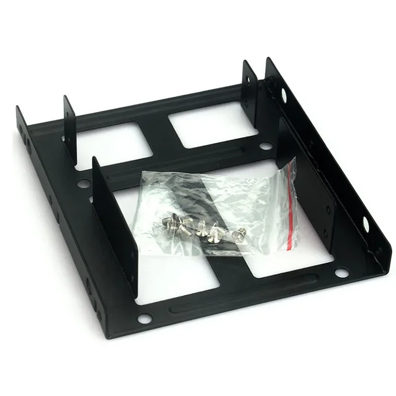 

Металлический кронштейн для установки двух накопителей 2.5" и 3.5" (HDD/SSD) — адаптер для дисковых отсеков настольных ПК