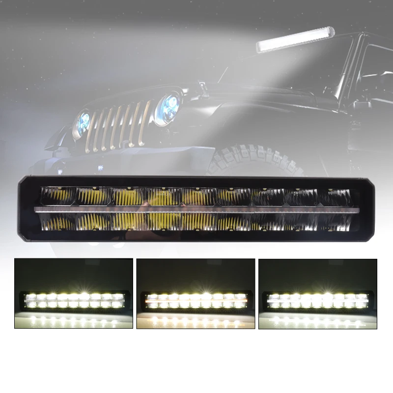 New Dual Row  Emitting Diode Work  Car Truck Light Emitting Diode Strip with Position Light 45W 80W 140W 180W
