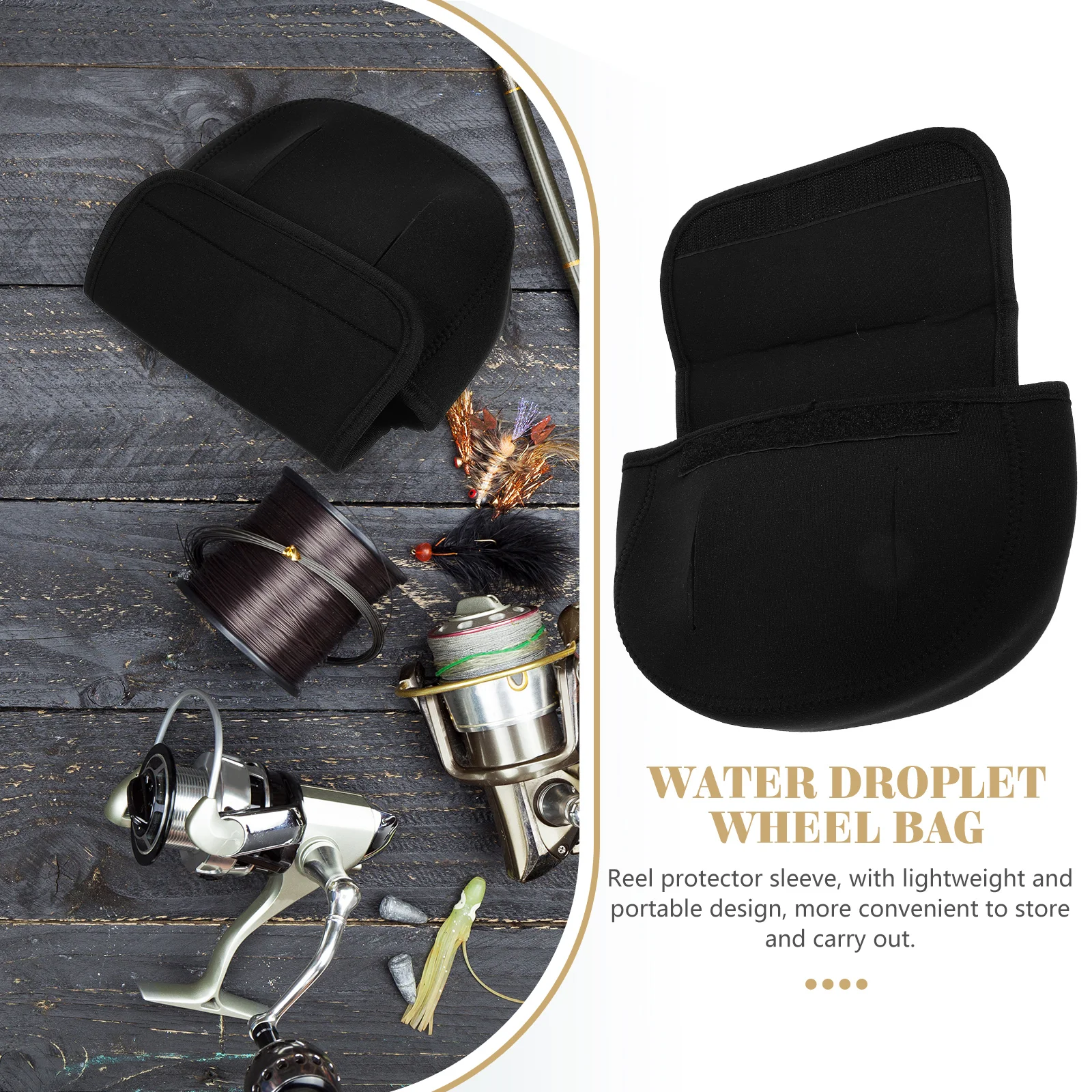 

Fishing Reel Protective Cover Bait Case Small Diving Cloth Lightweight Portable Storage Solution For Reels With Neoprene
