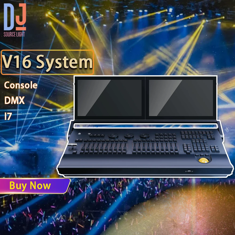 New T6 Console I7 V16 Dmx Control Professional Stage Equipment Lighting Controller For DJ Disco Show Club Music Bar V16 System