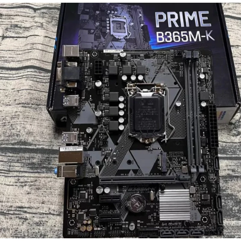 Used B365M-K Motherboard LGA1151 Supports 6th 7th 8th 9th Gen CPU Retail Color Box In Stock for Asus