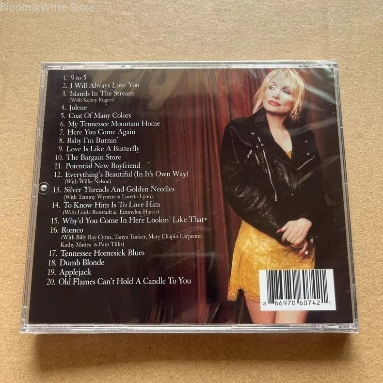 Classic Country Music Dolly Parton Music CD Very Best of Dolly Parton Album I Will Always Love You Music Record Soundtracks Box