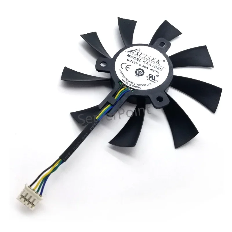 

NEW FOR GAA1B2U GAA1O2U DC12V Graphics Card Cooling Fan0.35A 92mm VGA Fan R7