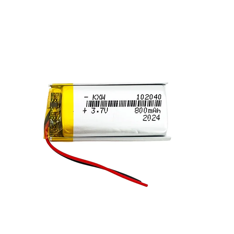 New 102040 3.7V 800mAh Li-Polymer Rechargeable Battery for MP3 DVR LED Lamp GPS Voice Recorder Electric Toothbrush Replaceable