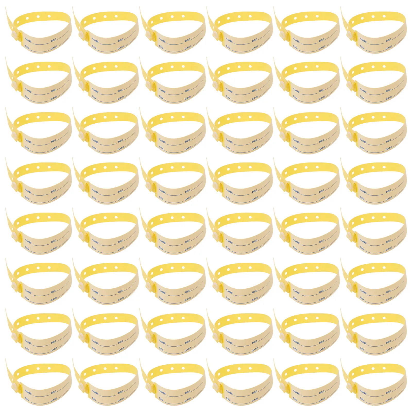 

100Pcs Medical Id Wristbands Disposable Hospital Identification Bracelets for Patient Admission Nursing Emergency Waterproof