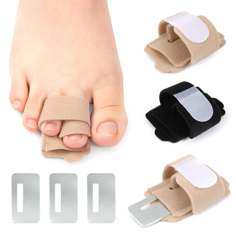 1Pcs Fabric Nylon Hammer Toe Straightener Toe Splints Bandages For Correcting Hammertoe Crooked & Overlapping Toes Protector
