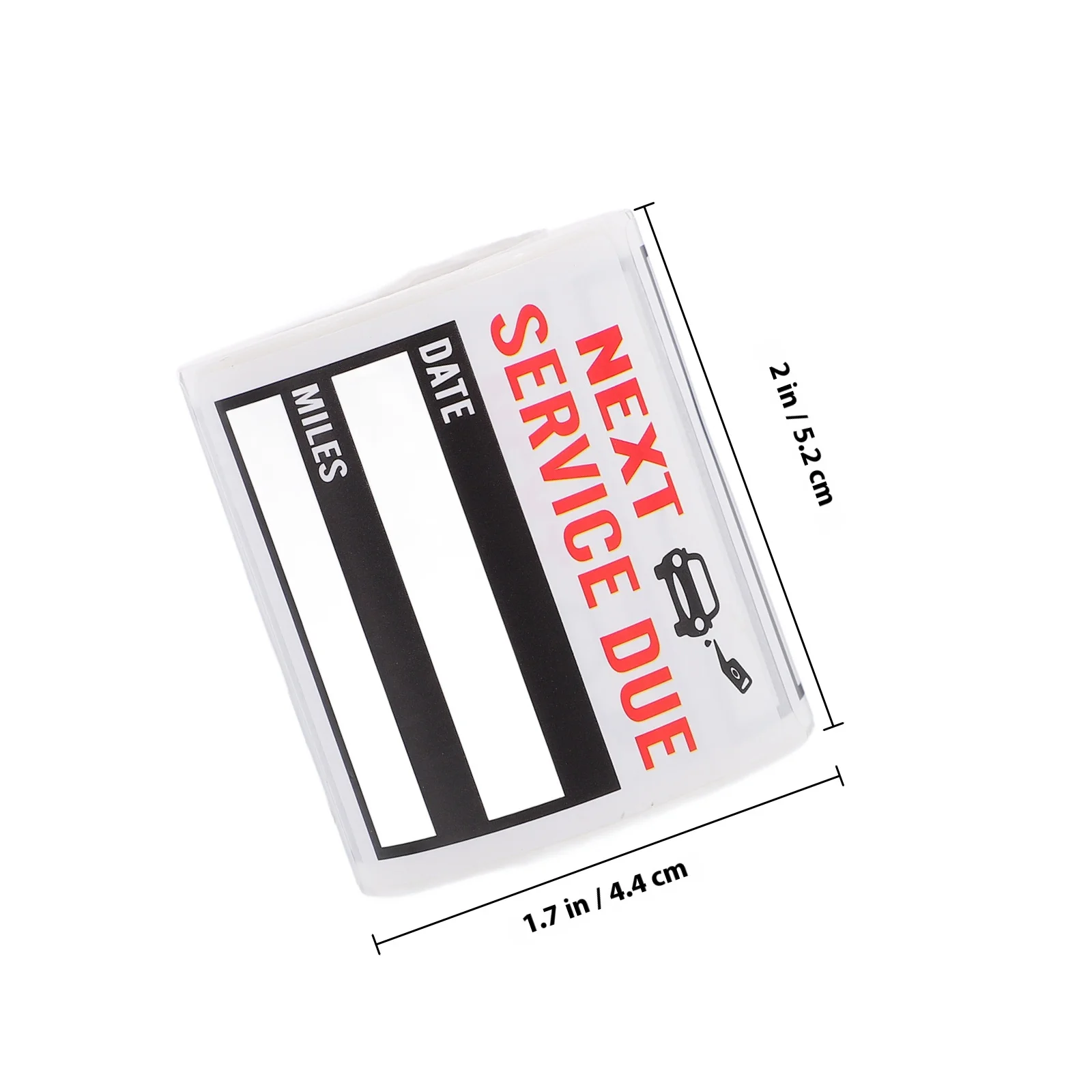 2 롤 자동차 정비 알림 스티커 방수 오일 교환 서비스 기간 만료 라벨 앞유리 탈부착 가능 접착식 자동차 데칼