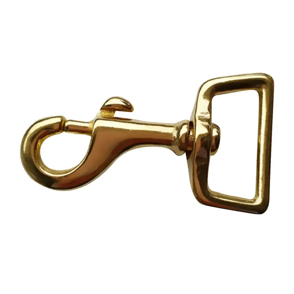 Swivel Eye Bolt Snap Brass Webbing Hook Durable Buckle Carabiner for Bags Leather Craft Keychains