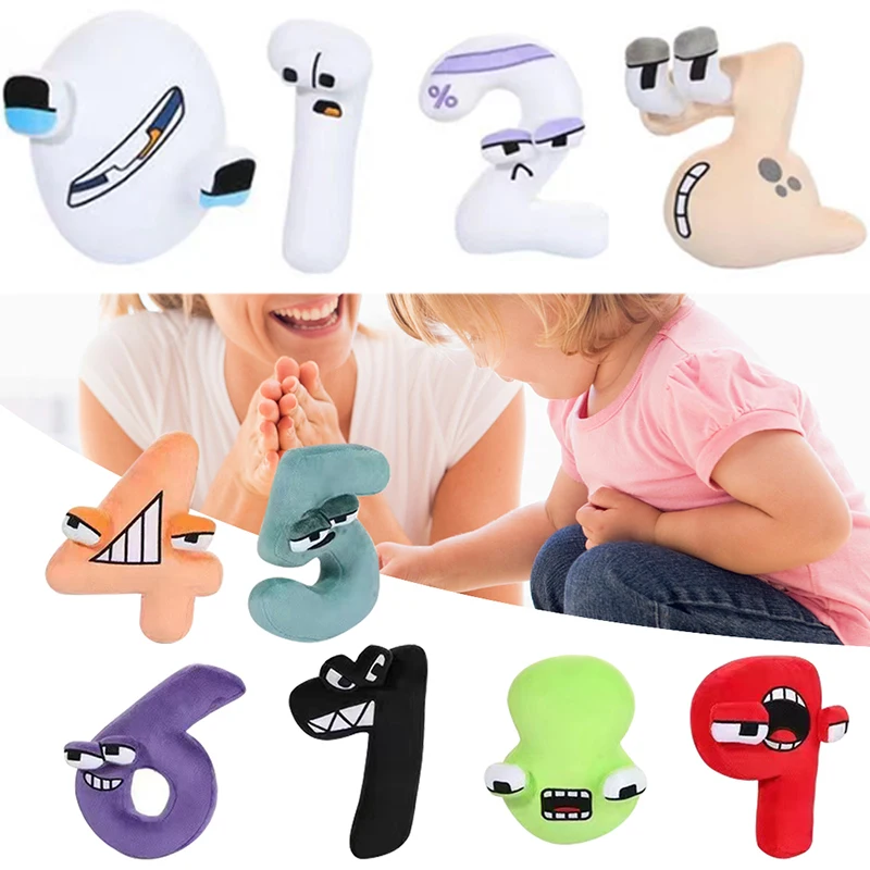 

Cartoon Number Lore Plush Toy 0-9 Numbers Stuffed Dolls Children Educational Plushie Pillow Montessori Peluche Christmas Gifts