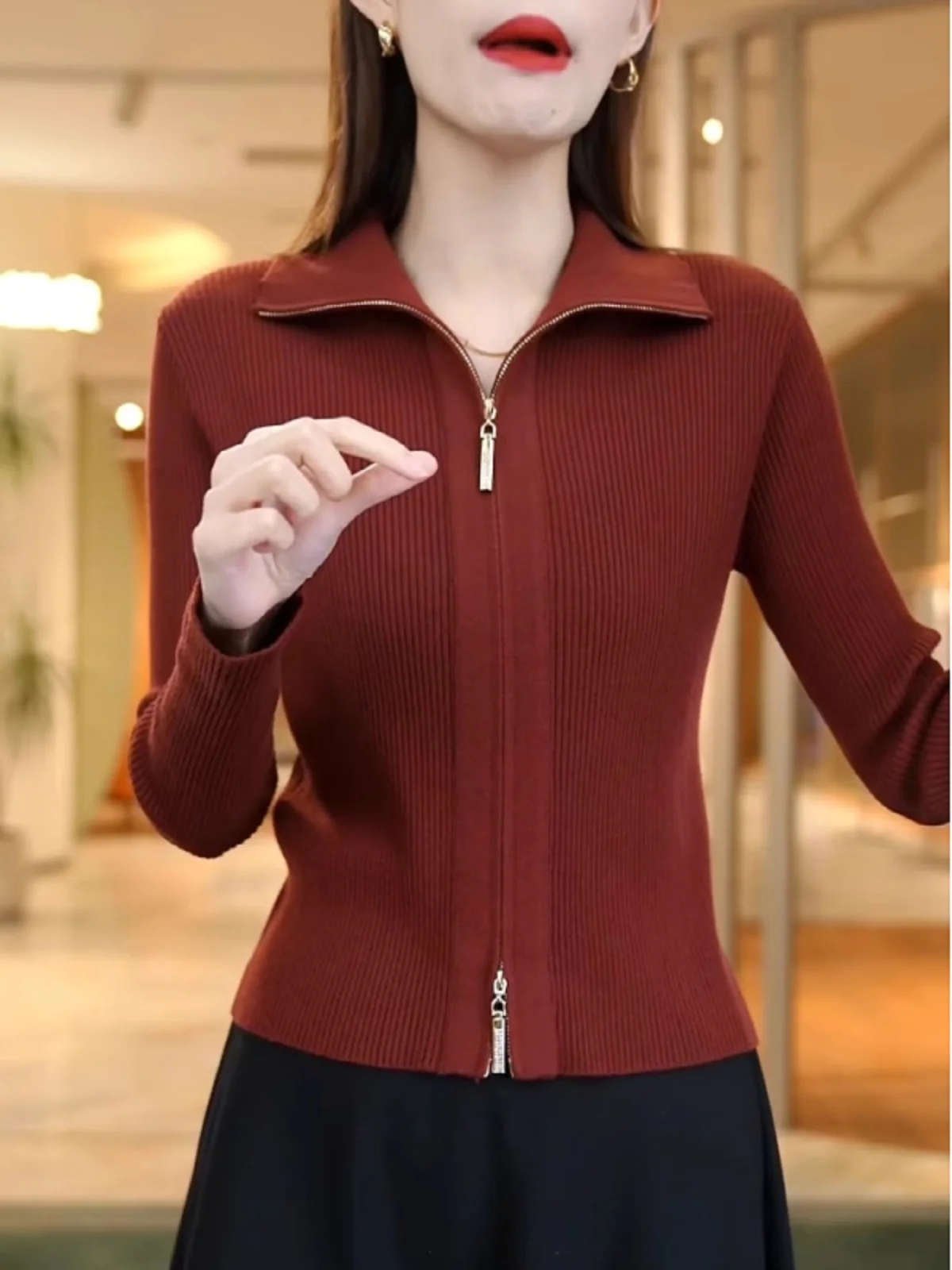 

Sweaters Jumpers Cardigans Womens Cashmere Woman Acrylic Wool Fuzzy Texture Relaxed Cut Tassels Coffee Soft Comfortable Warm Ins