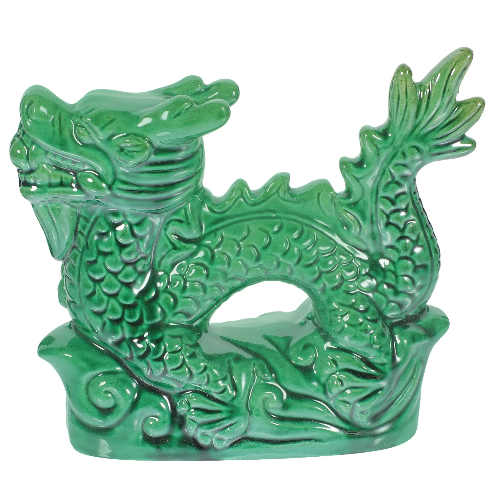 

Dragon Shelf Decor Decorations Ceramic Craft Statue Shaped Figurine Chinese Style Beast Figurines Small Animal