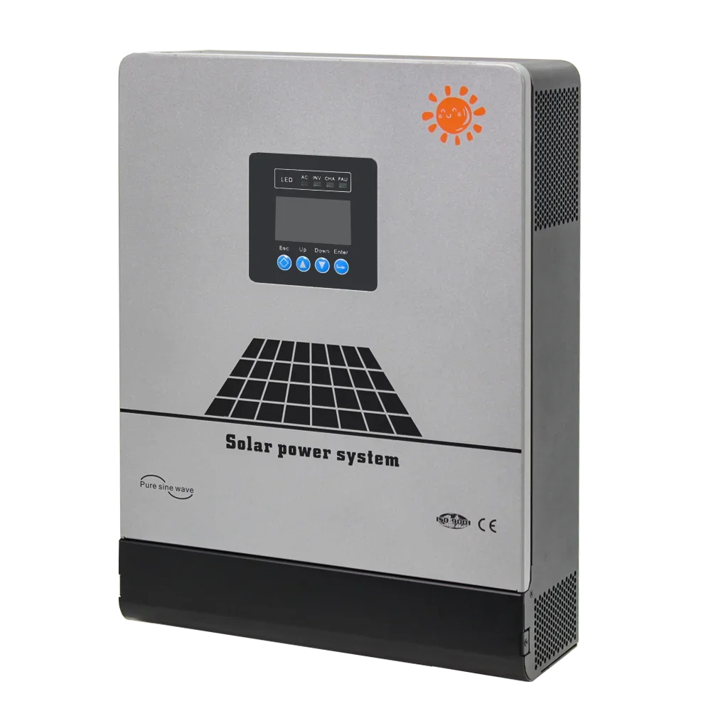 Hybride zonne-omvormer 24v 48v Off Grid omvormers 3,6kw 6,2kw Grid Tie zonnepaneel Voltronic omvormer met oplader