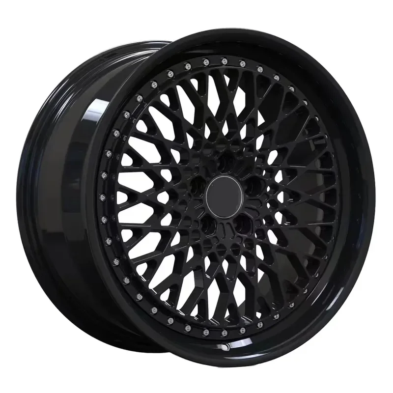 i 19/20/21/22/23 Inch 3-Piece Black Forged Car Rims, 5x112, Fit C63S E63 S63 S65