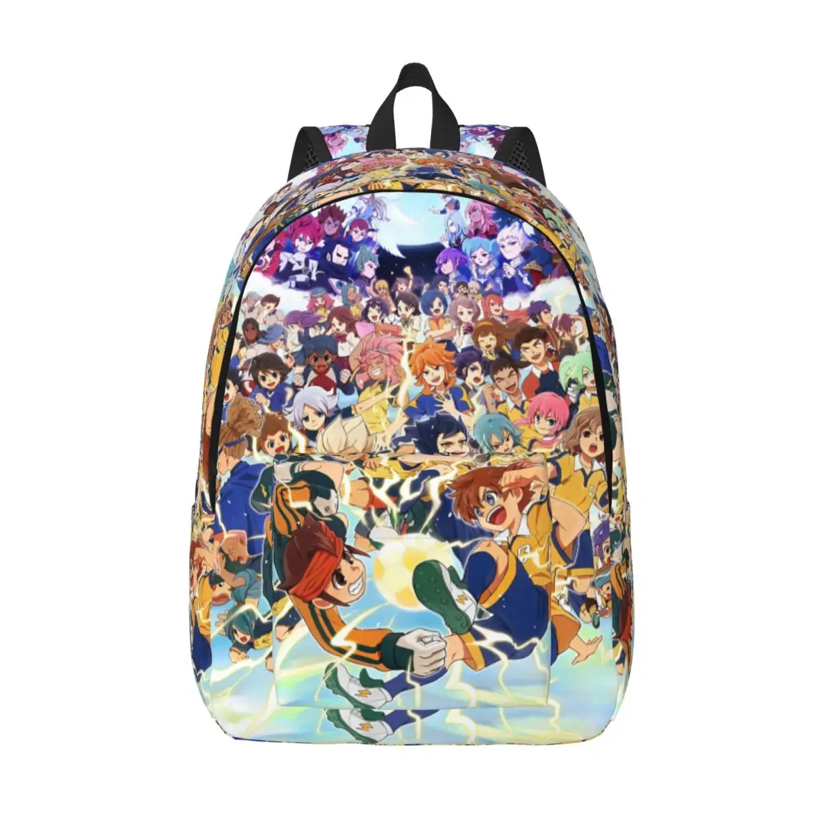 Inazuma Eleven Cartoon Anime Teenage Backpack Student Work RPG Football Game Daypack for Men Women Laptop Computer Shoulder Bag