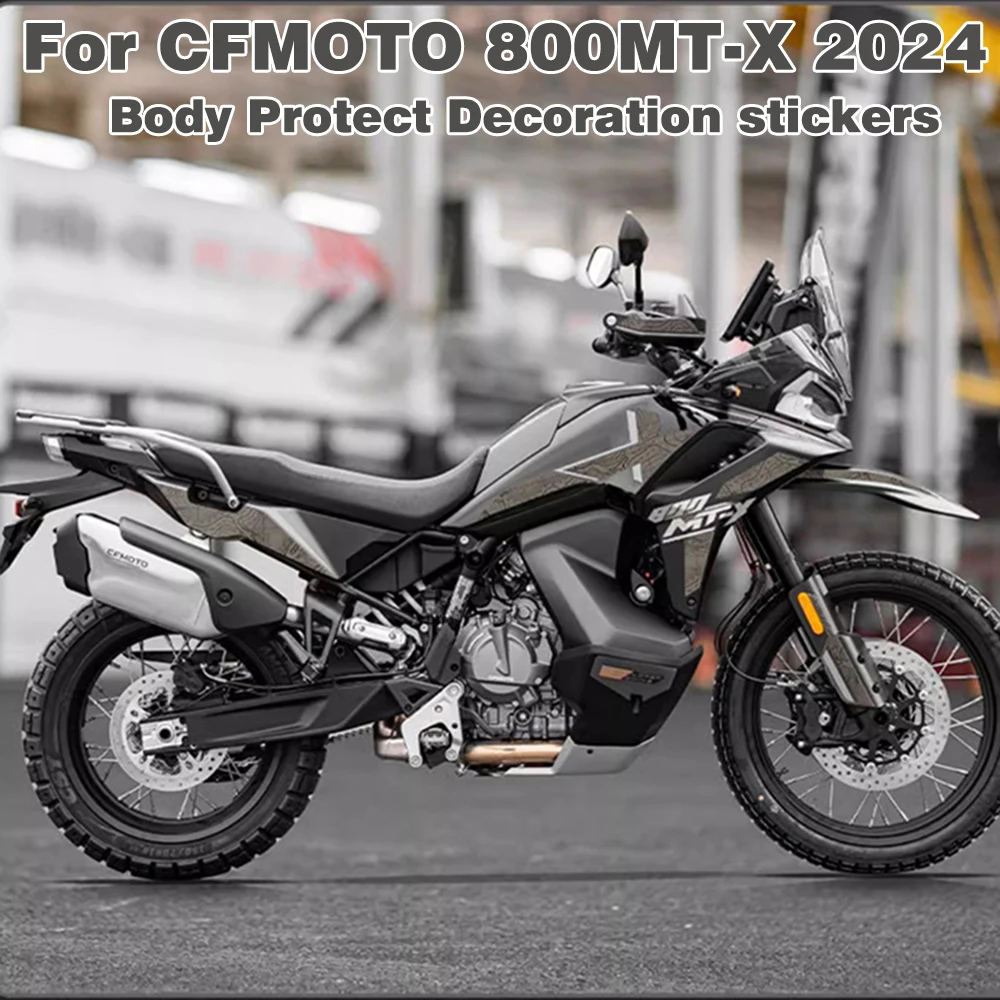 

For CFMOTO 800MT-X 800 MTX 800MT X Motorcycle Refit Full Body Sticker Fuel Tank Side Decal Protector Decoration Sets Stickers