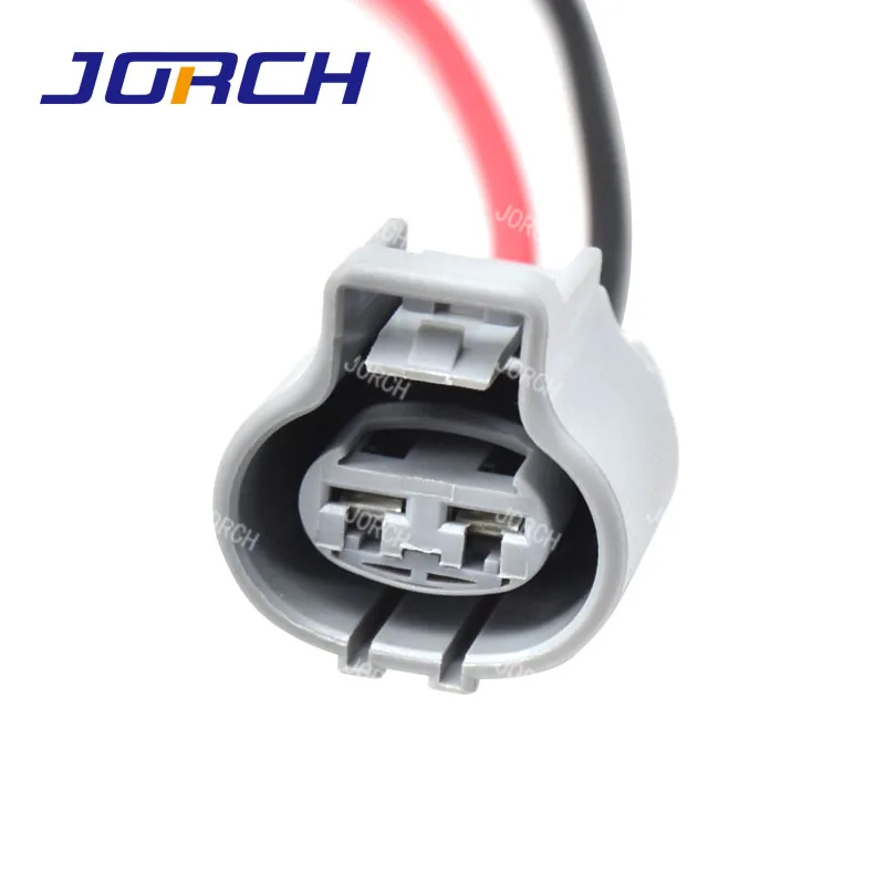 2 Pin Auto Waterproof Electronic Fan Connector Brake Booster Pump Components Plug for Toyota Ford Focus Mazda with 14AWG Wires