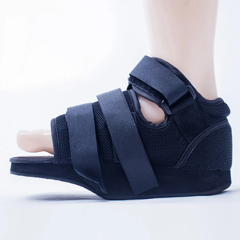 

1 Piece Plaster Shoes Fixed Removed Black for Postoperative Teens Women Forefoot Pressure Relief Shoes Walking Boot Front