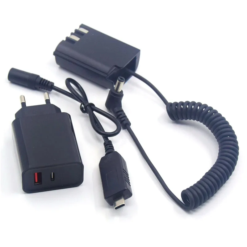 

PD Charger USB C 9V Decoy Digital Display Cable DMW-DCC17 DC Coupler DMW BLK22 Dummy Battery for Panasonic DC-S5K GH6L GH5 GH5II