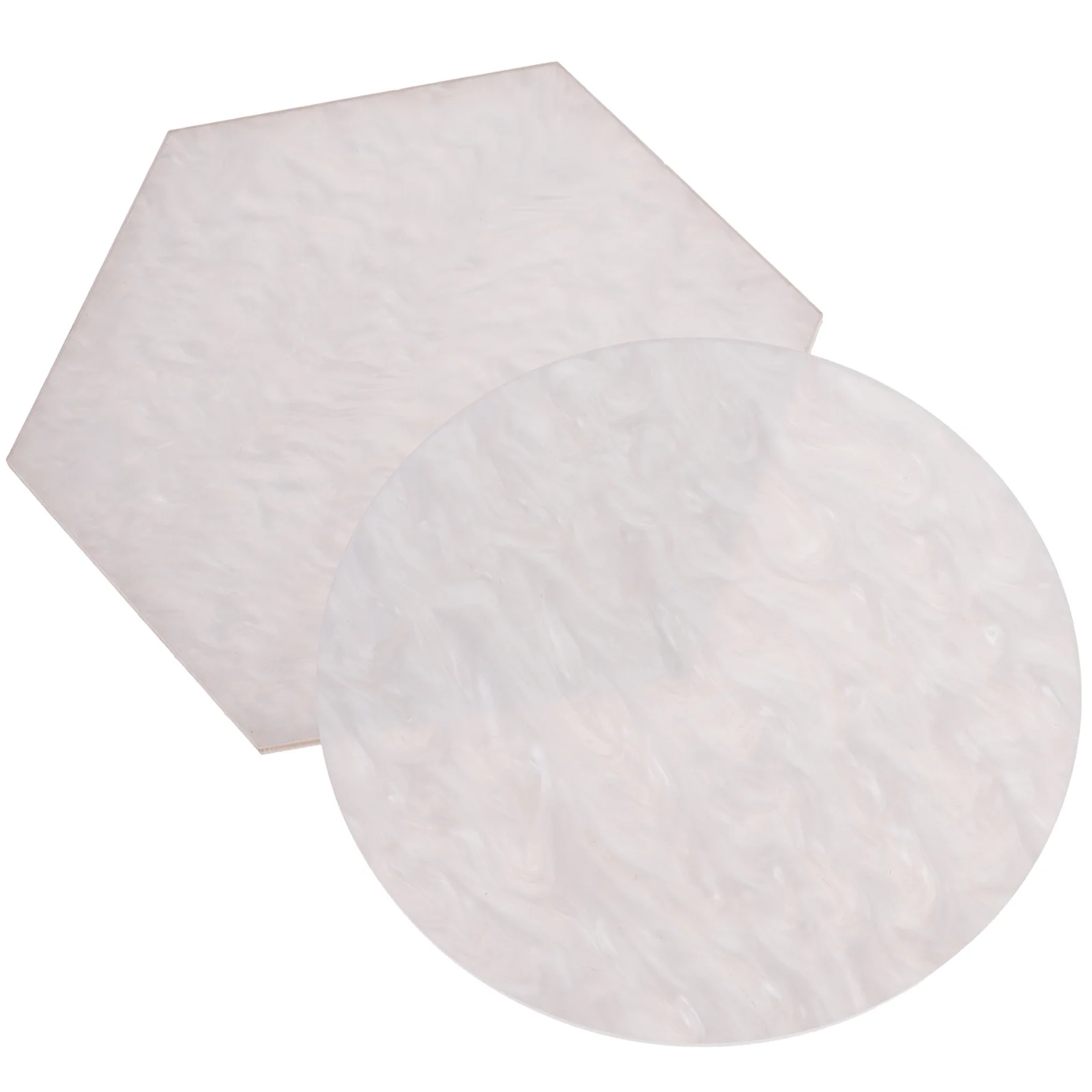 2Pcs Resin Nail Polish Palettes Nail Art Mixing Tray Manicure Palette Color Mixing Plate Display Board Manicure Palettes