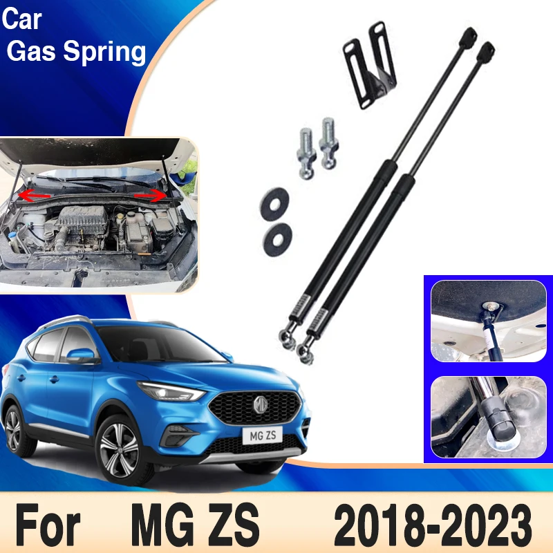 Car Engine Covers Hydraulic Rod For MG ZS 2018~2020 2021 2022 2023 Car Front Hood Supporting Strut Spring Shock Bars Accessories