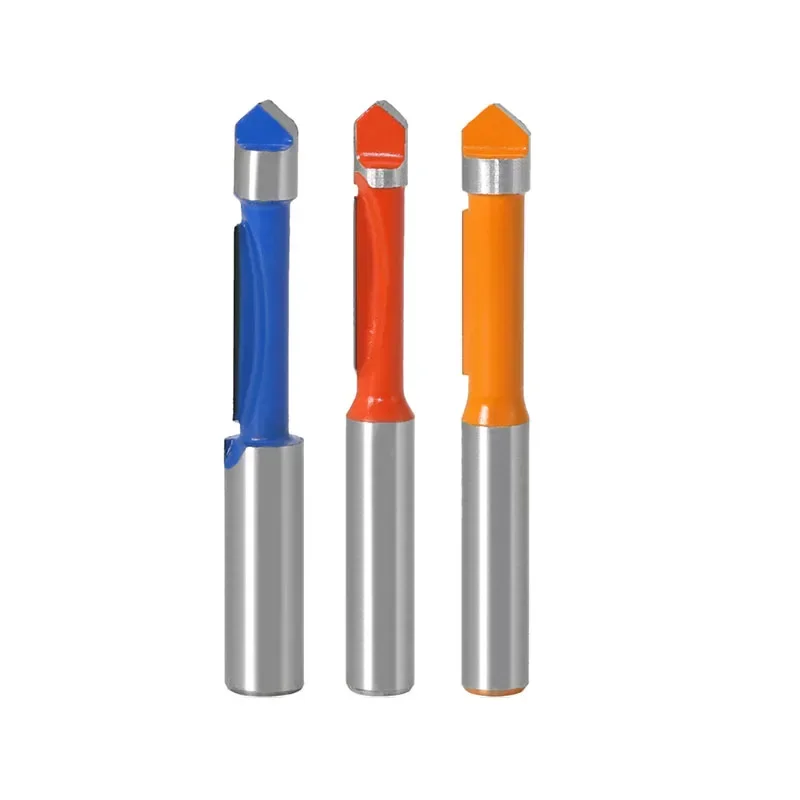 6.35mm,8mm,Diameter Panel Pilot Trim Router Bit - 8" Shank