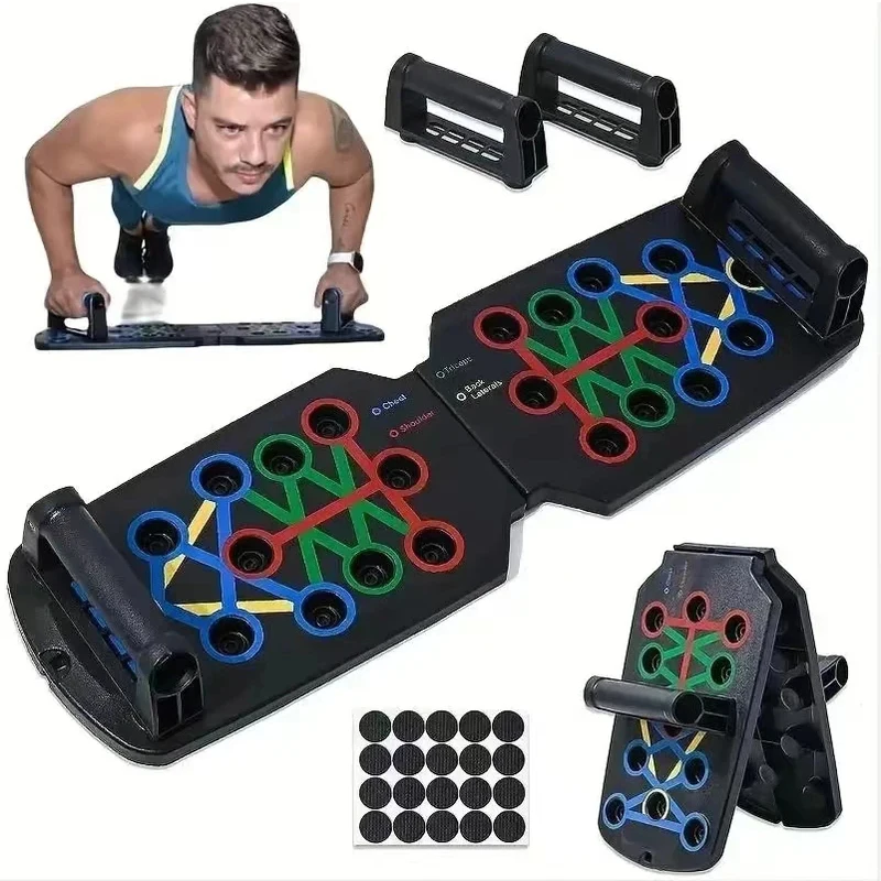 Portable Multifunctional Push-up Board - Fitness and Muscle Training Device Home Workout Set Foldable Push Up Bar Resistance