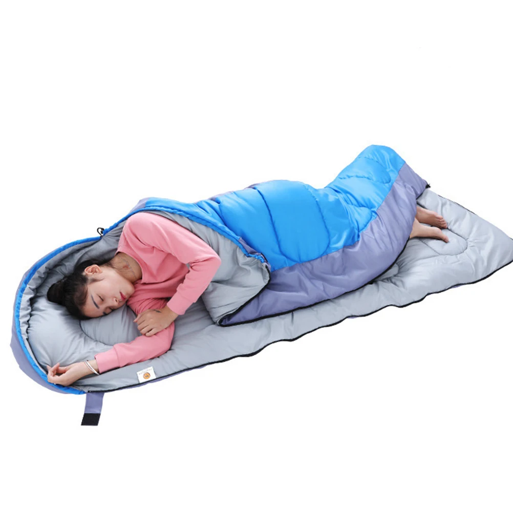 

Winter Sleeping Bag for Adults Outdoor Camping Cold Weather Durable Lightweight Foldable Anti Splashing Water Smooth Zipper Long