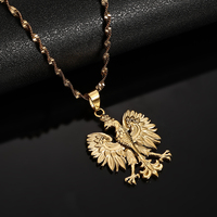 Poland Symbol Eagle Pendant Necklaces For Women