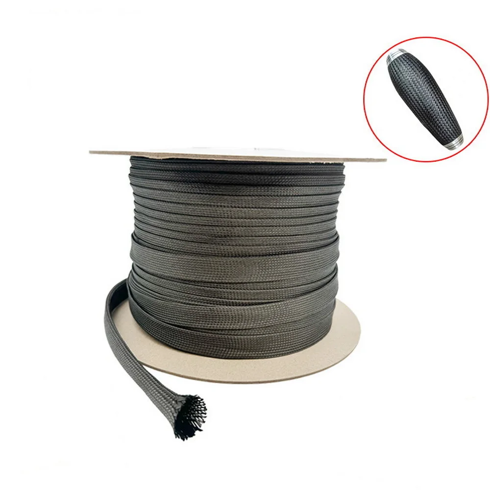 

Углеродное волокно: трубка/оплетка/рукав из углеродного волокна 1м/5м, 2-40 мм, термостойкая, высокопрочная защитная оплетка/рукав для проводов