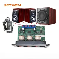SOTAMIA Bluetooth Subwoofer Amplifier Audio Board  2x30W+60W 2.1 Channel Power Amplifier Speaker Sound Amplificador with Panel