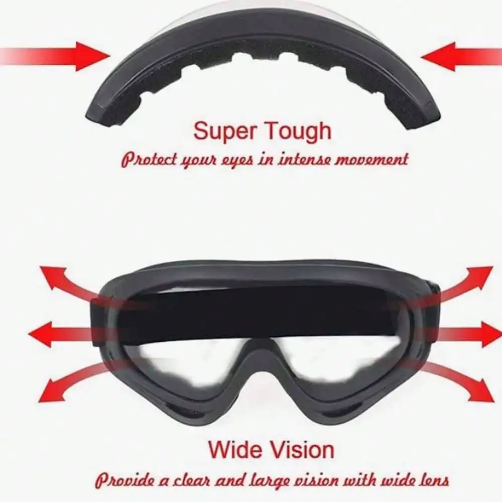 1 pz occhiali da equitazione all'aperto occhiali occhiali da moto occhiali sportivi Harley maschera tattica antivento sci e skateboard sport g