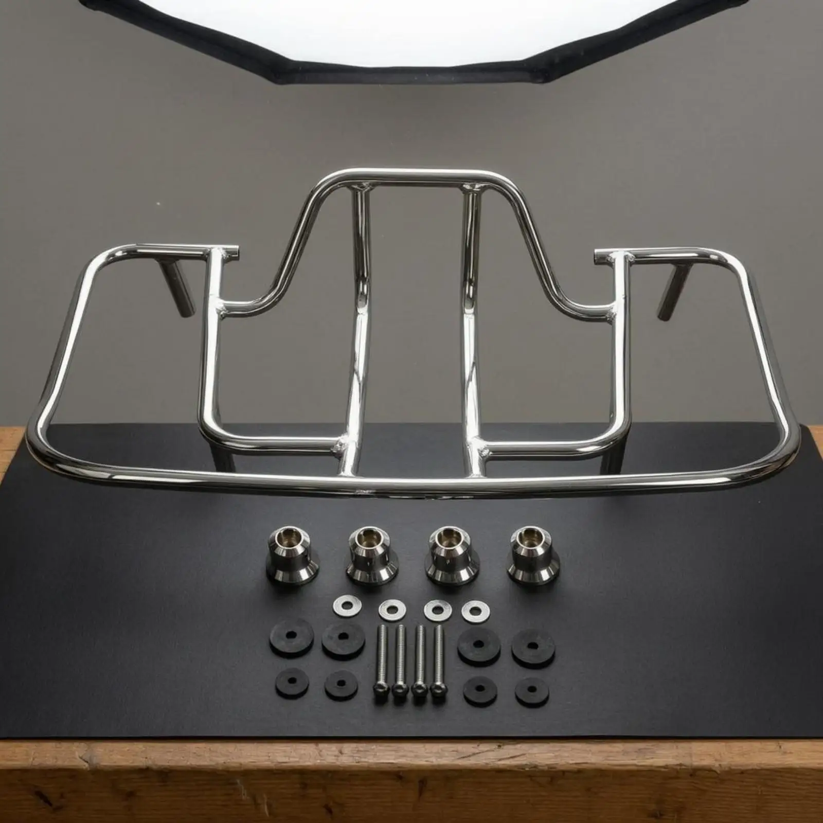 Metal Motorcycle Rear Carrier Frame Luggage Rack Tube Cargo Accessory for GL1800 2001-2017