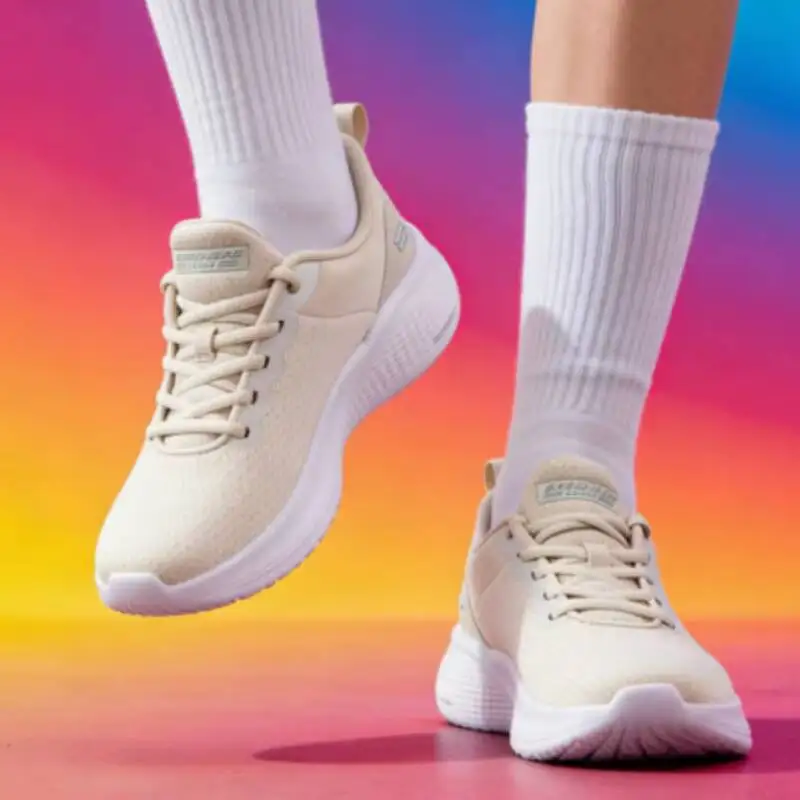 skechers-women's-casual-shoes-walking-shoes-comfortable-cushioning-lightweight-shoes-117551-nat-latest-model