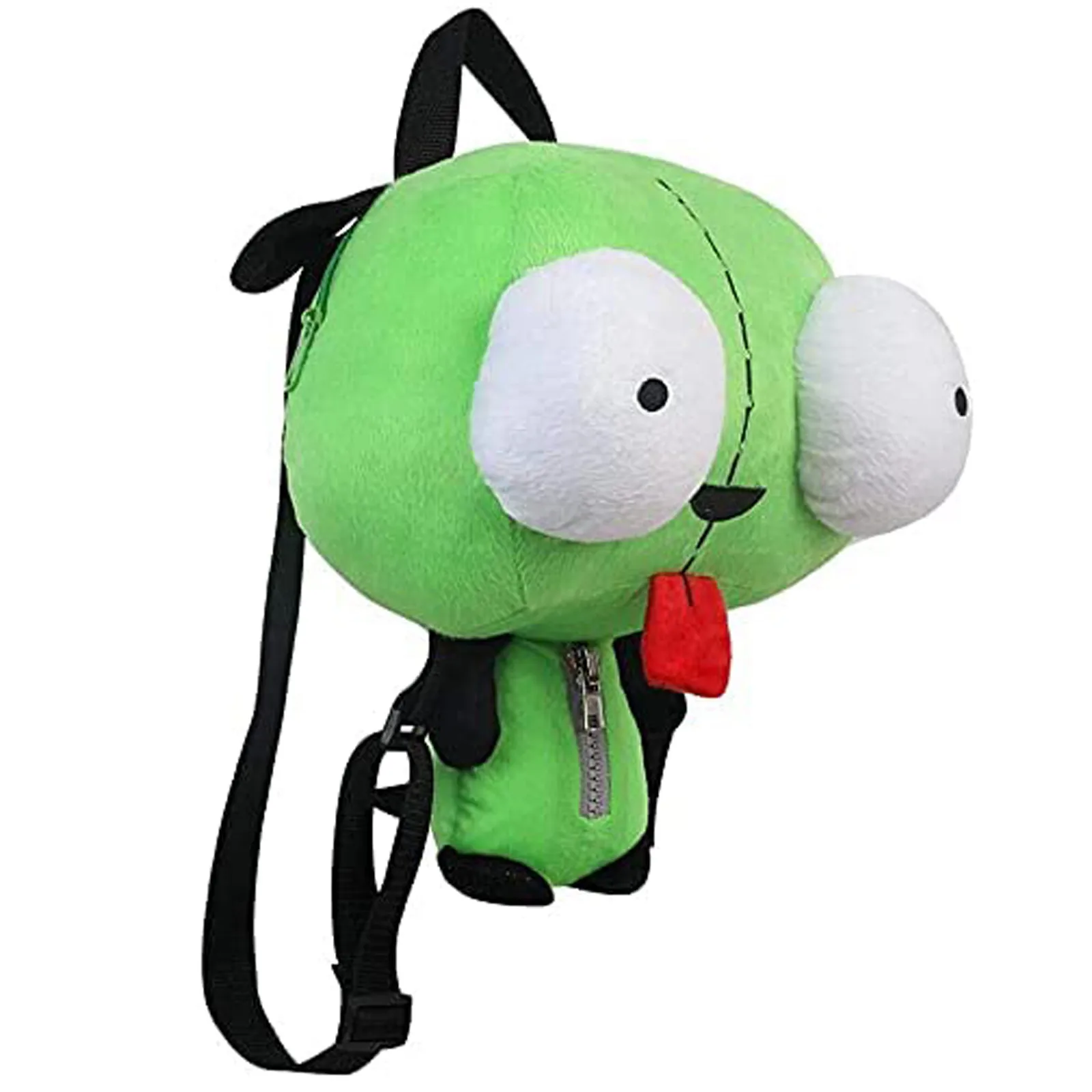 Christmas Decoration Plush Eyes Robot Girl  Green Bag Stuffed Toy Gift