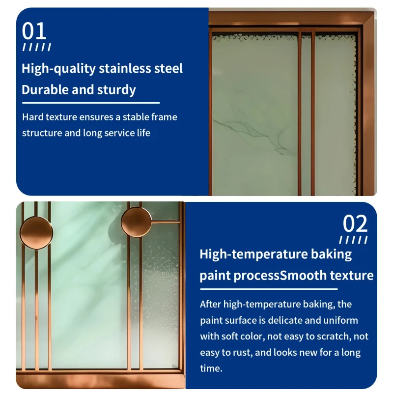custom.Modern Floor Designs Stainless Metal Wrought Made Glass Ceiling hotel screens divider Room Panel Partition Wall