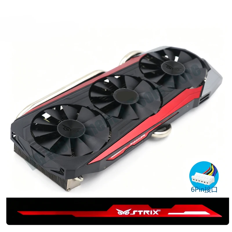 Neuer geeigneter Kühlerlüfter mit Beleuchtung für ASUS STRIXGTX980Ti/R9 390X/R9 390 Grafikkarten – Detail 2