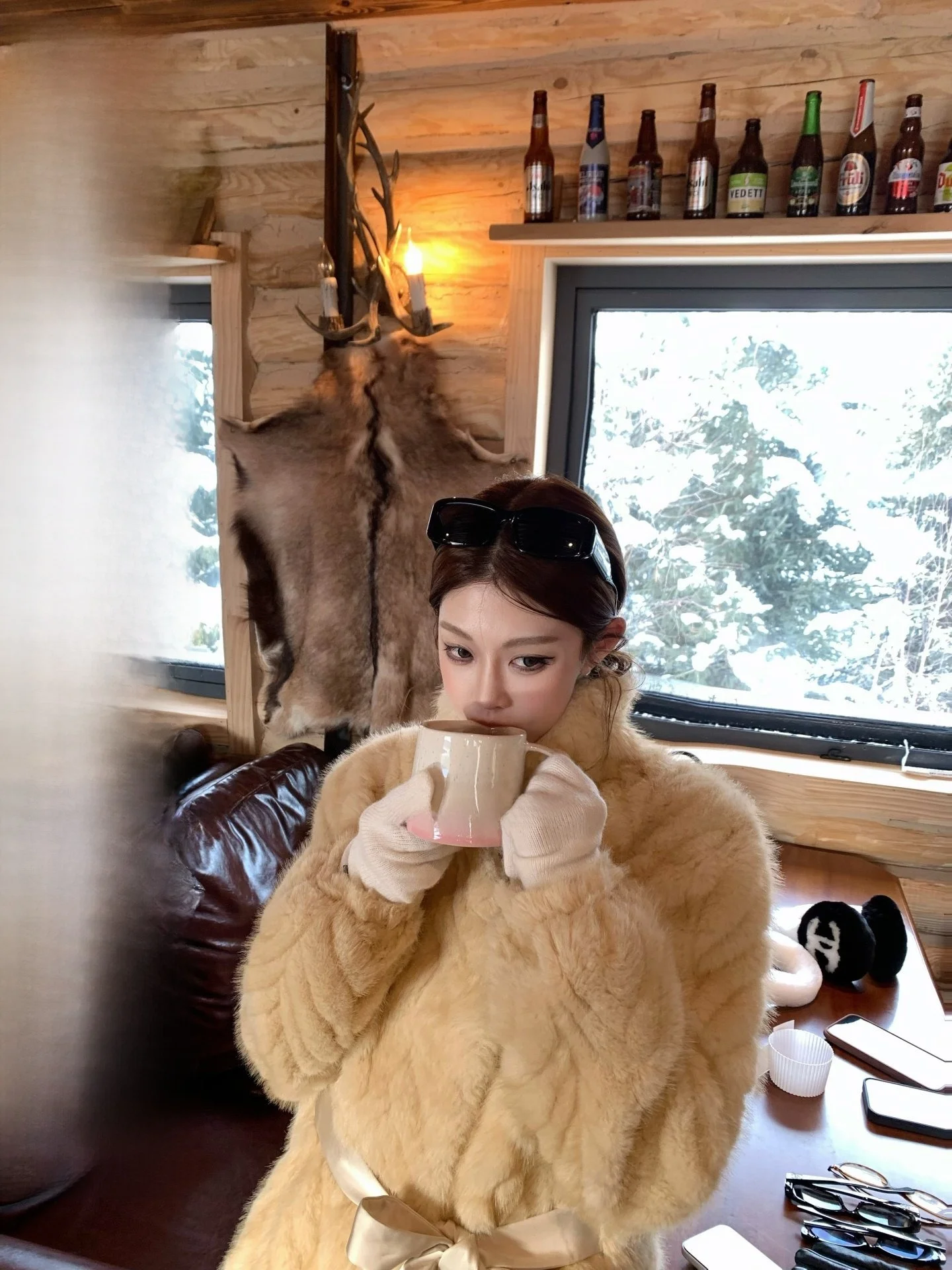 

Пальто из искусственного меха ATO Hero Imitation Gold Le Mink Yellowi Brown Metal Bule, женская верхняя одежда из искусственного меха, роскошное, длинное, S...