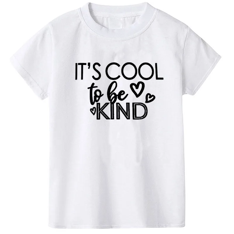 New Fashion Boys And Girls Clothes Letters Cartoon Printing Cotton Childrens T Shirt Kidds Bottoming Shirt Cute Baby Clothes