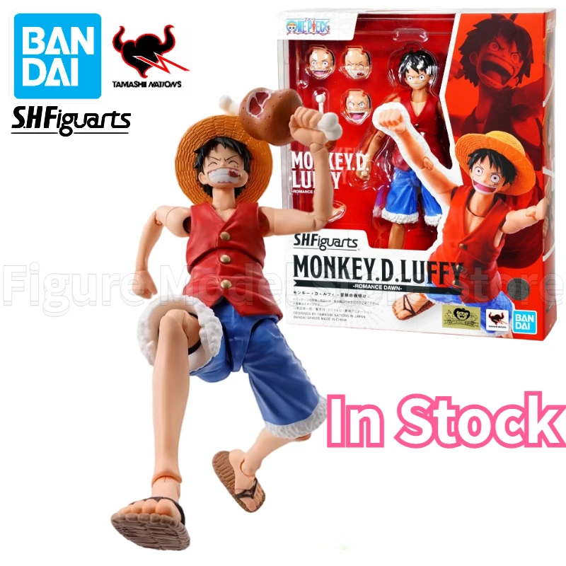 

Оригинальная модель 100% Bandai S.H. Фигуртс SHF цельная Обезьяна D Luffy Романтика рассвет аниме экшн-Фигурки игрушки коллекционер моделей