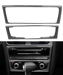 For Audi A4 B8 A5 Q5 B7  Car Console CD Panel Trim Cover Decoration 2009 2010 2011 2012 2013 2014 2015 2016 LHD Carbon Fiber ABS