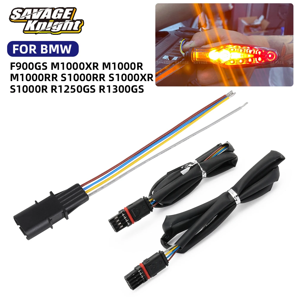 Per BMW S1000RR S1000R S1000XR M1000RR R1250GS ADV indicatore di direzione posteriore cavo adattatore spina connettore spina 4 Pin F900GS 2024