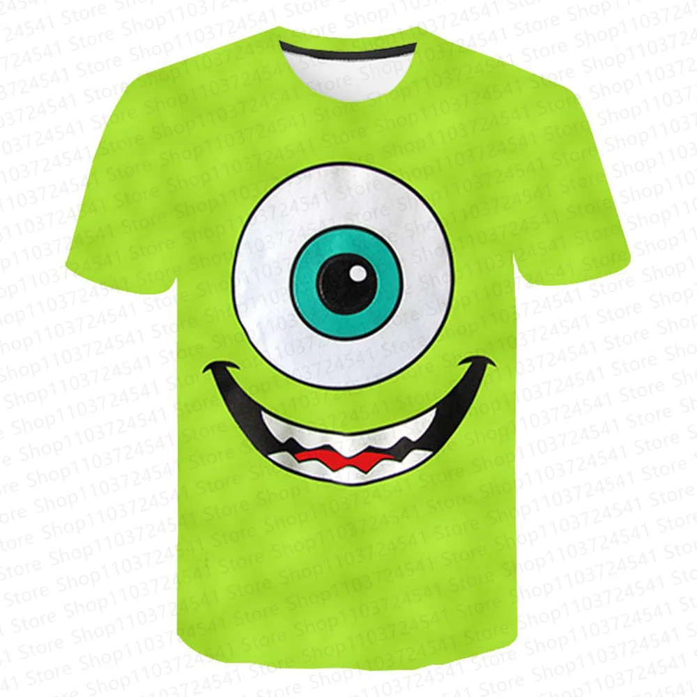 Monster Inc HD Graphic Casual 3D Printed Tshirts Kids Tops 2024 Summer Girls/Boys Cosplay Clothing Personalized Graphic Printing