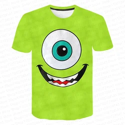 Monster Inc HD Graphic Casual 3D stampato magliette bambini top 2024 estate ragazze/ragazzi abbigliamento Cosplay stampa grafica personalizzata