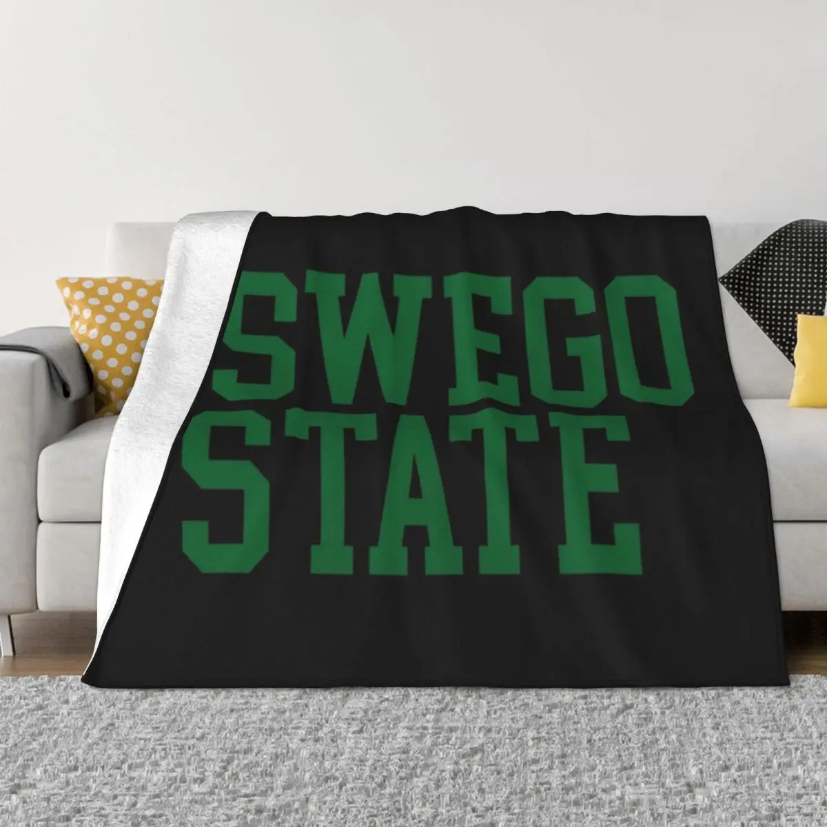 

suny oswego - college font Throw Blanket Soft Big Summer For Baby Blankets